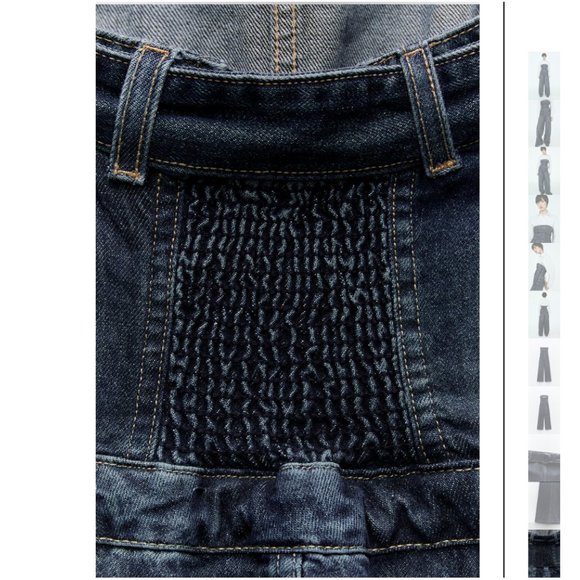 NWT ZARA STRAPLESS TRF DENIM DRESS - Picture 10 of 10